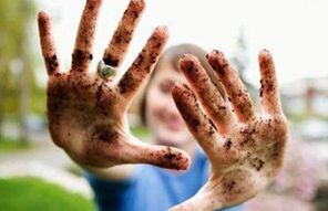 Dirty hands are the cause of the helminthic invasion